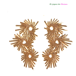 Pendientes dorados soles