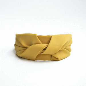 Diadema de fiesta mostaza