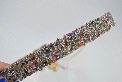 Cinturón dorado brillantes glitter - Imagen 2
