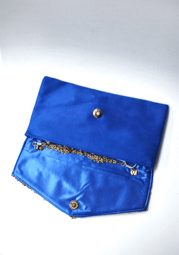Cartera de fiesta azul eléctrica - Imagen 2