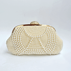 Bolso de fiesta clutch perlas