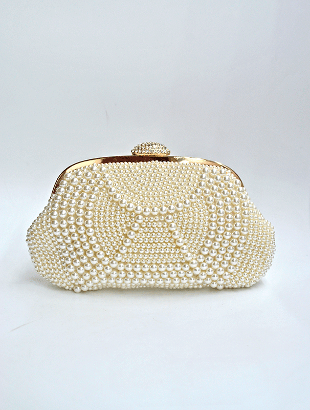 Bolso de fiesta clutch perlas