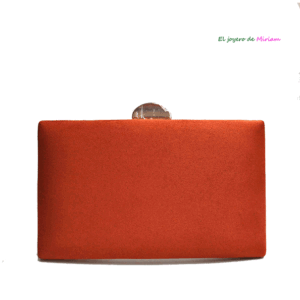 Bolso de fiesta teja