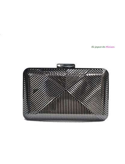 Clutch metal plata vieja
