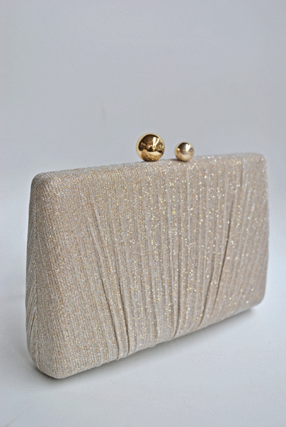 Bolso clutch dorado suave - Imagen 3