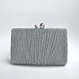 Clutch plata vieja brillo