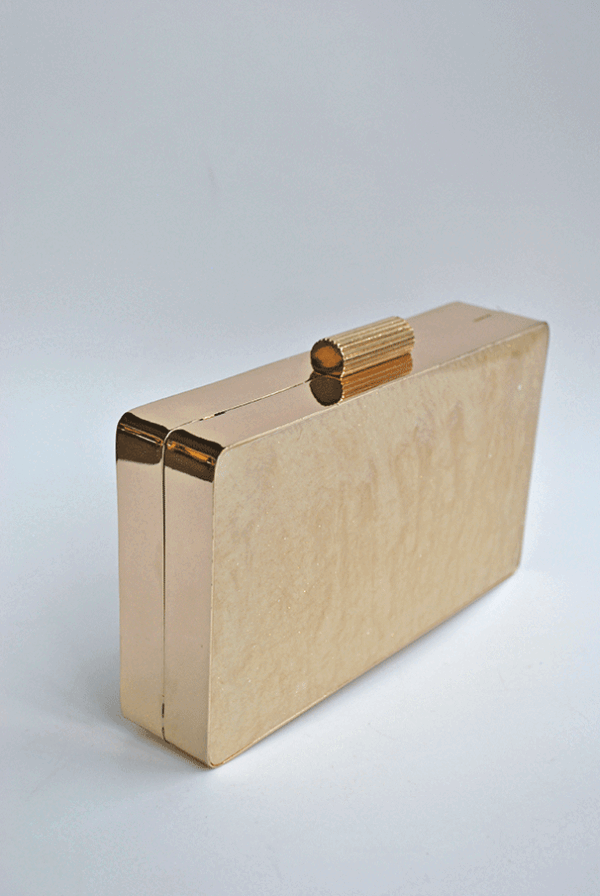 Clutch dorado caja nácar - Imagen 2
