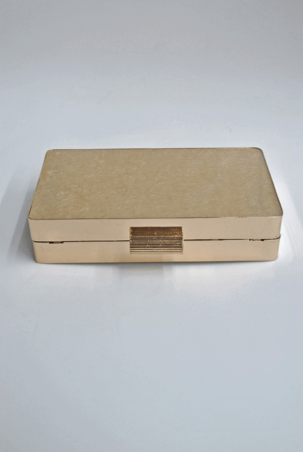 Clutch dorado caja nácar - Imagen 3