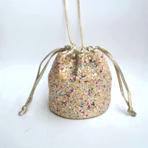 Bombonera piedras multicolor