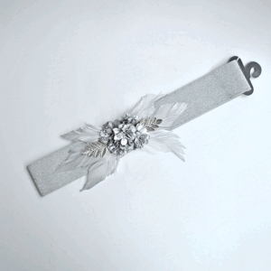 Cinturón de fiesta plateado