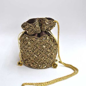 Bolso marrón bombonera