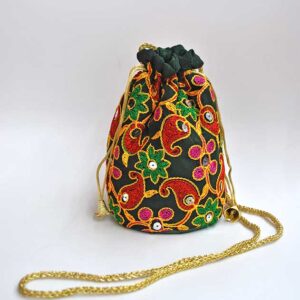 Bolso bombonera verde botella