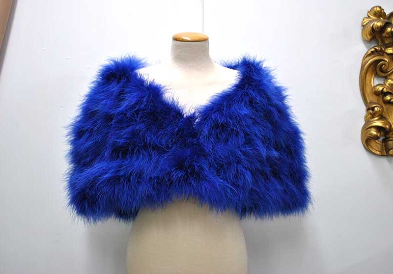 Estola de fiesta azul eléctrico