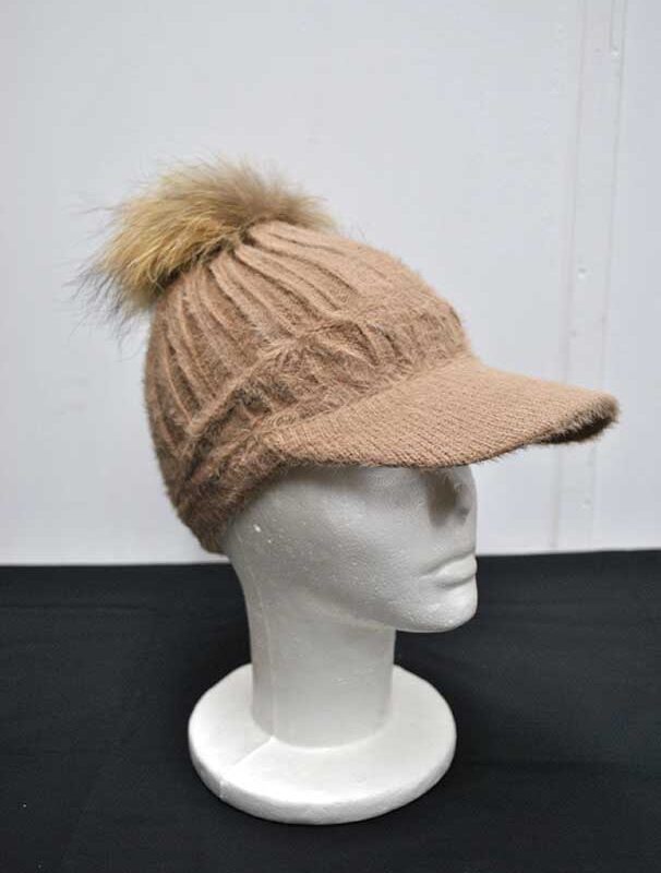 Gorra camel pelo suave
