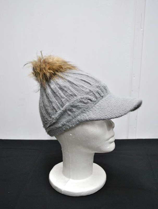 Gorra gris pelo suave
