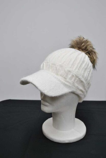 Gorra blanca pelo suave - Imagen 2