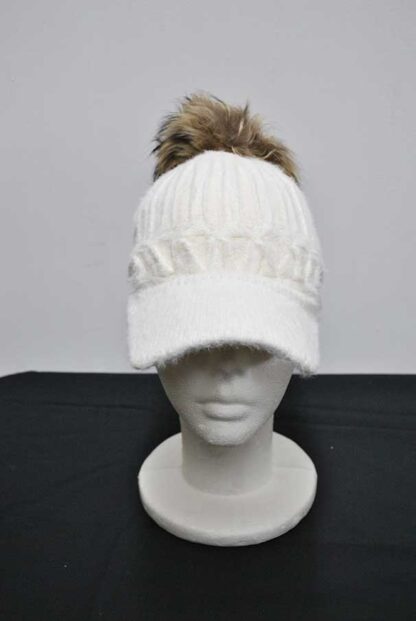 Gorra blanca pelo suave - Imagen 3