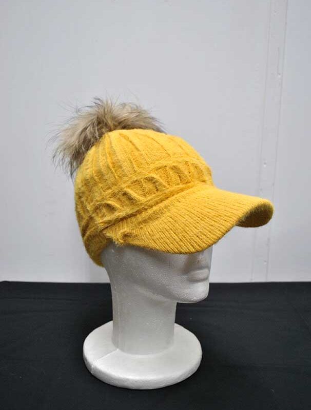 Gorra mostaza pelo suave