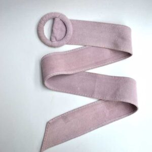 Cinturón de piel lavanda