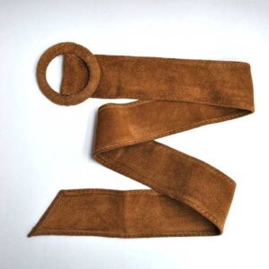 Cinturón de piel camel