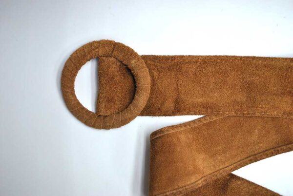 Cinturón de piel camel - Imagen 2