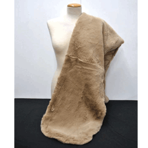 Estola de fiesta pelo marrón