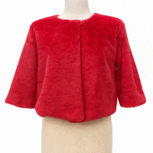 Estola roja o capa de pelo