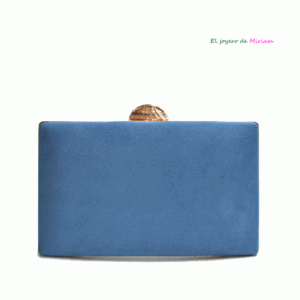 Bolso clutch azul cielo