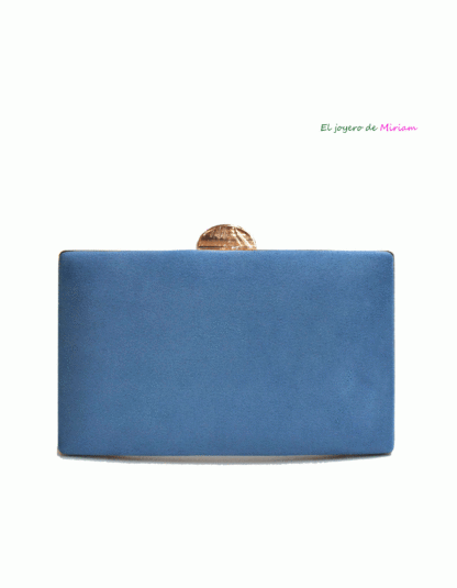 Bolso clutch azul cielo
