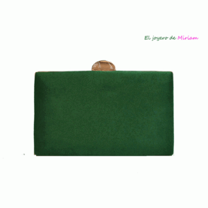 Bolso clutch verde hierba