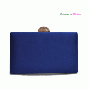 Bolso clutch azul añil