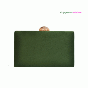 Bolso clutch verde olivo