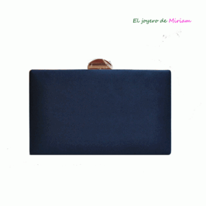 Bolso clutch azul marino