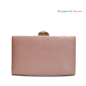 Bolso clutch rosa maquillaje