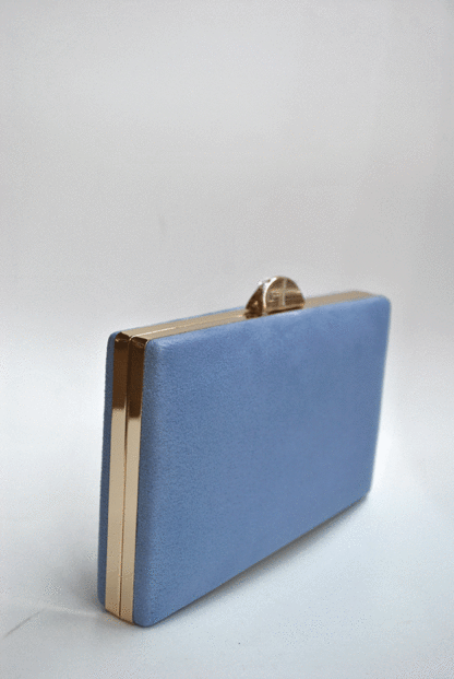 Bolso clutch azul celeste - Imagen 2