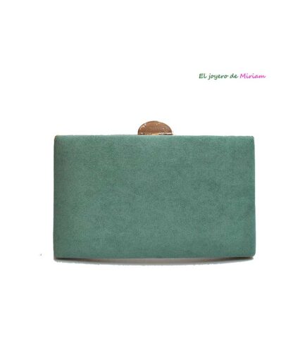 Bolso clutch verde agua