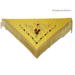 Mantoncillo amarillo bordado