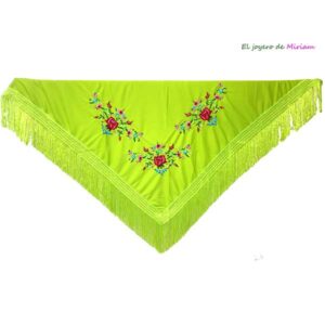 Mantoncillo flamenca verde lima