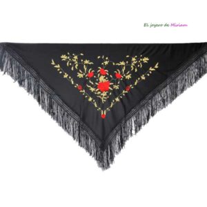 Mantoncillo negro de flamenca