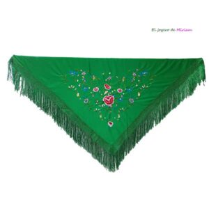 Mantoncillo verde flamenca