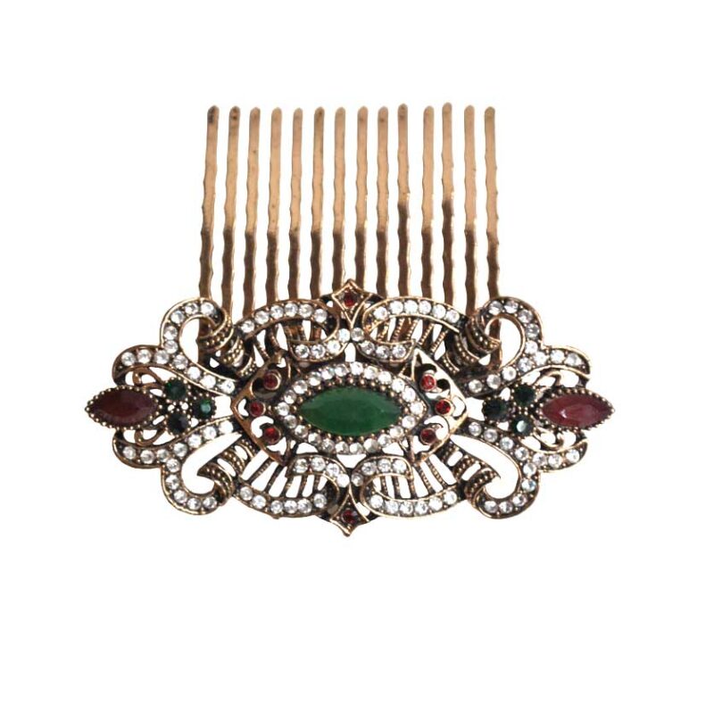 Peineta piedras facetadas combi