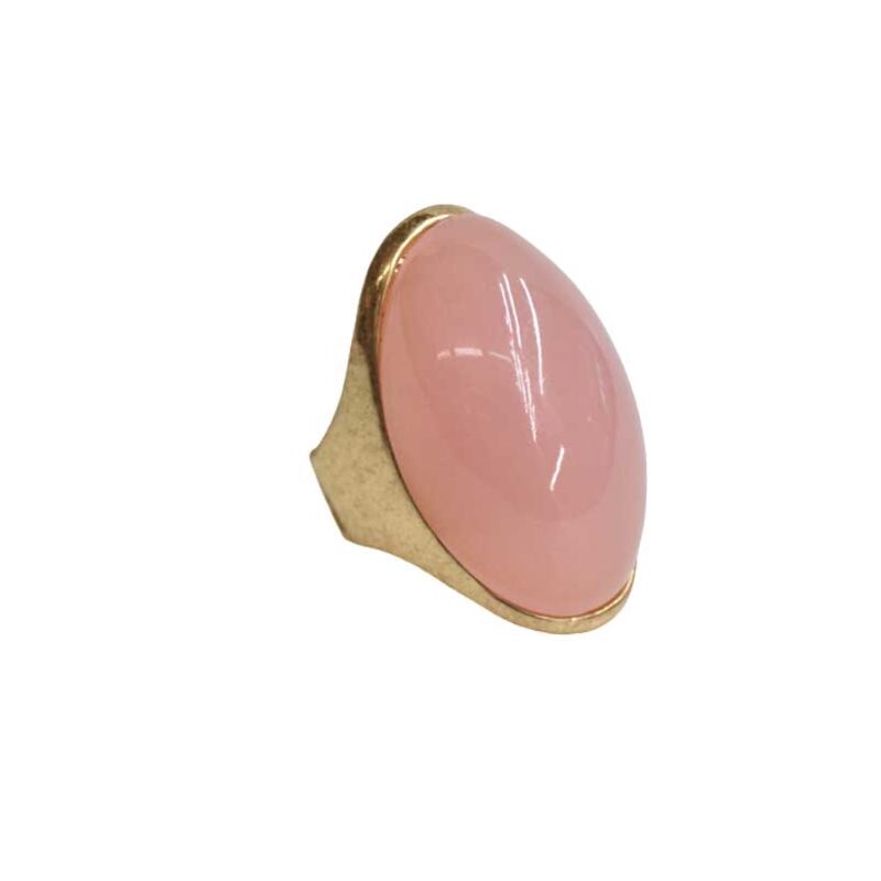 Anillo resina rosa nude