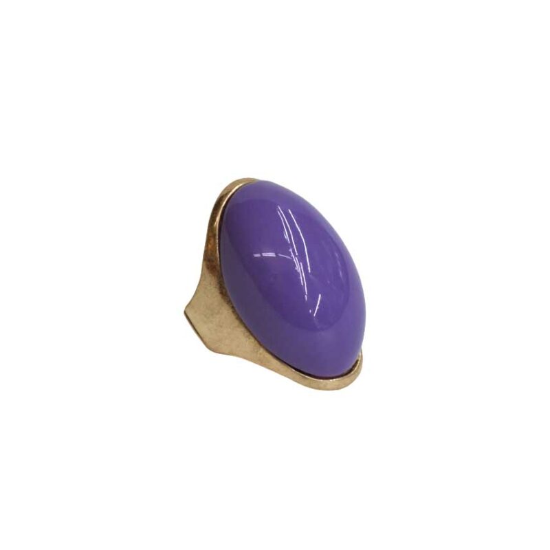 Anillo morado resina