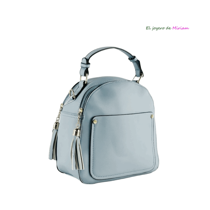 Mochila azul polipiel