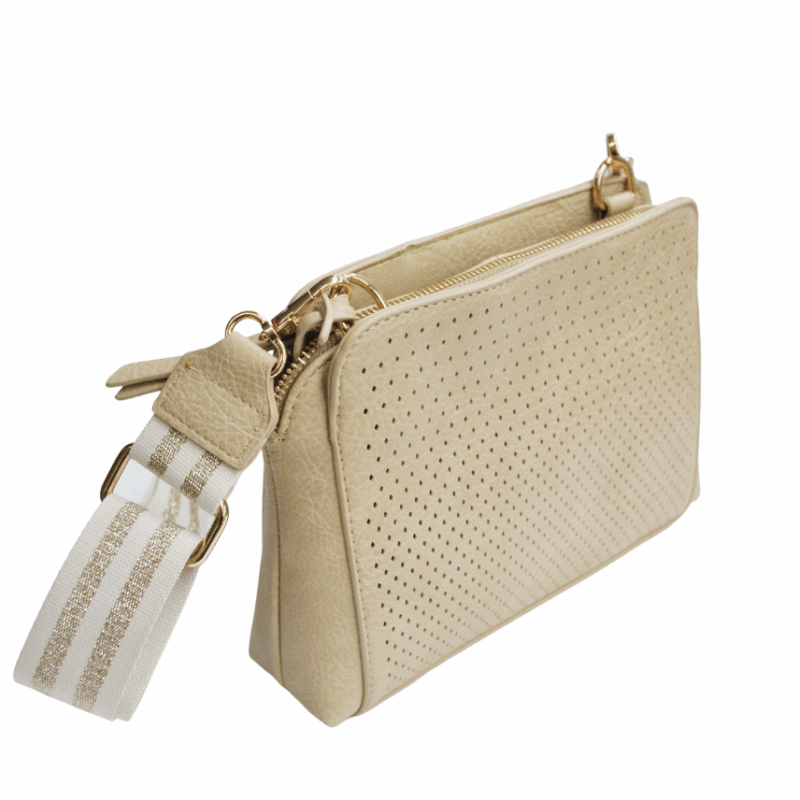 Bolso bandolera beige