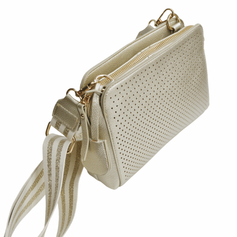 Bolso bandolera dorado