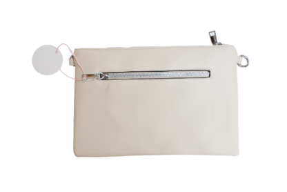 Bolso o cartera beige acolchada - Imagen 2