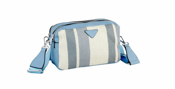 Bolso bandolera rayas azules - Imagen 2