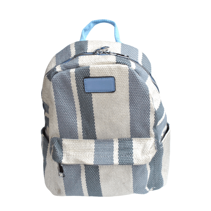 Mochila rayas azules