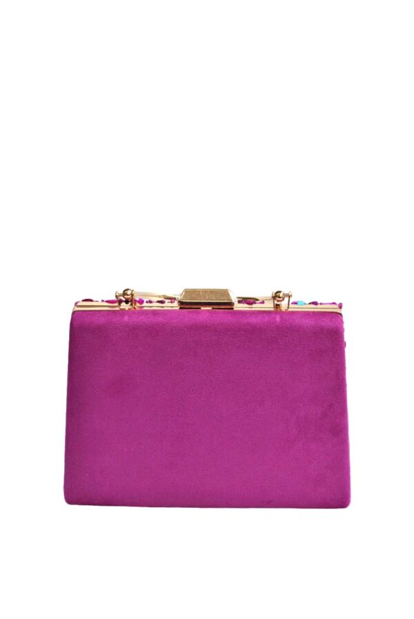 Bolsito clutch bugamvilla piedras - Imagen 4